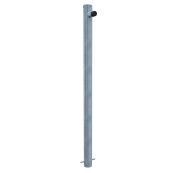 Barrier posts | Steel tube  76 x 2,6 mm | as door stopper | for casting in concrete